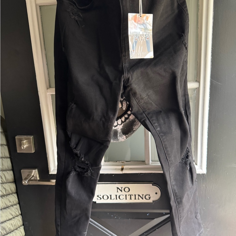 Wax Jean Black Mom Jeans NWT
